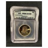 2000-S Certified PR69 Sacajawea Dollar