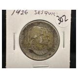 1926 Silver American Independence Half Dollar