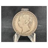 1900 New Foundland Silver 50 Cent Coin