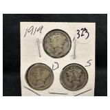 Lot of 3, 1919