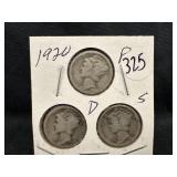 Lot of 3 1920