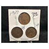 Lot of 3, 1900