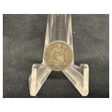 1872 Seated Liberty Silver Half Dime