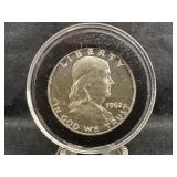 1962 Proof Cameo Franklin Silver Half Dollar