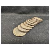 Lot of 10 Steel Wheat Cents