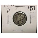 1941-D Silver Mercury Dime