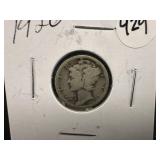 1926 Silver Mercury Dime