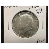 1964 Silver Kennedy Half Dollar