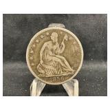 1856 Seated Liberty Silver Half Dollar