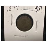 1874 Indian Head Penny