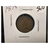 1875 Indian Head Penny