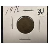 1876 Indian Head Penny