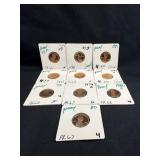 Lot of 10 Proof Lincoln Head Cents