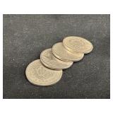 Lot of 4 Liberty Head V-Nickels
