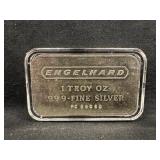 1oz .999 ENGELHARD Silver BAR