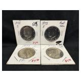 Lot of 4 Kennedy Half Dollar
