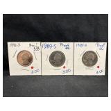 Lot of 3 Proof Washington Quarters