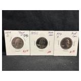 Lot of 3 Proof Washington Quarters