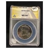 1976-D Certified Kennedy Half Dollar