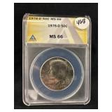 1976-D Certified Kennedy Half Dollar