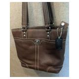 Vintage Coach Leather Purse  @ 10" Across