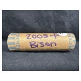 Roll of 2005-P Bison Nickels