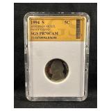 1994-S Certified Proof Jefferson Nickel