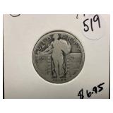 1928 Silver Standing Liberty Quarter