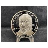 2000 $20 .999 Silver 20 gram Presidential Coin
