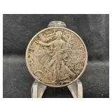 1942-D Walking Liberty Silver Half Dollar