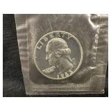 1963 Silver Washington Quarter