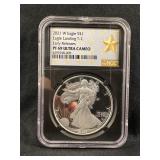 2021-W PF69 Type 2 Early Release 1oz .999 Silver