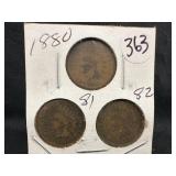 Lot of 3, 1880