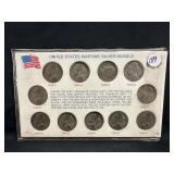 United States Wartime Silver Nickel Set