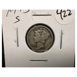 1943-S Silver Mercury Dime