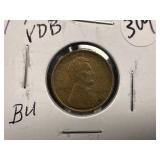 1909 VDB Lincoln Head Wheat Penny