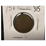 1867 U.S Two Cent Piece