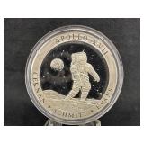 Cernan Schmitt Evans .999 Silver Apollo XVII Coin
