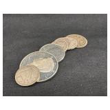 Lot of 8 Silver Coins See Photos
