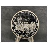 2001 Republic of Liberia $20 D-Day Landing S