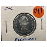 1967 Silver Excellent Tone Canadian Quarter