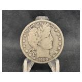 1909 Silver Barber Half Dollar