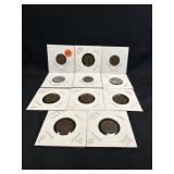 Lot of 11 1897-1904 Indian Head Cents
