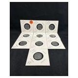 Lot of 10 1943 Steel Pennies