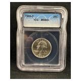 1960-D MS66+ ICG Washington Silver Quarter