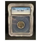 1960 MS67 Roosevelt Silver Dime