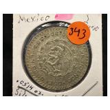 1960 Mexico 1 Peso Coin