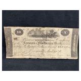 1818 $10 Note Farmers and Mechanics OHIO