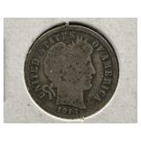 1914-D Barber Silver Dime