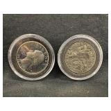 Lot of 2 1976 Bicentennial Washington Quarters